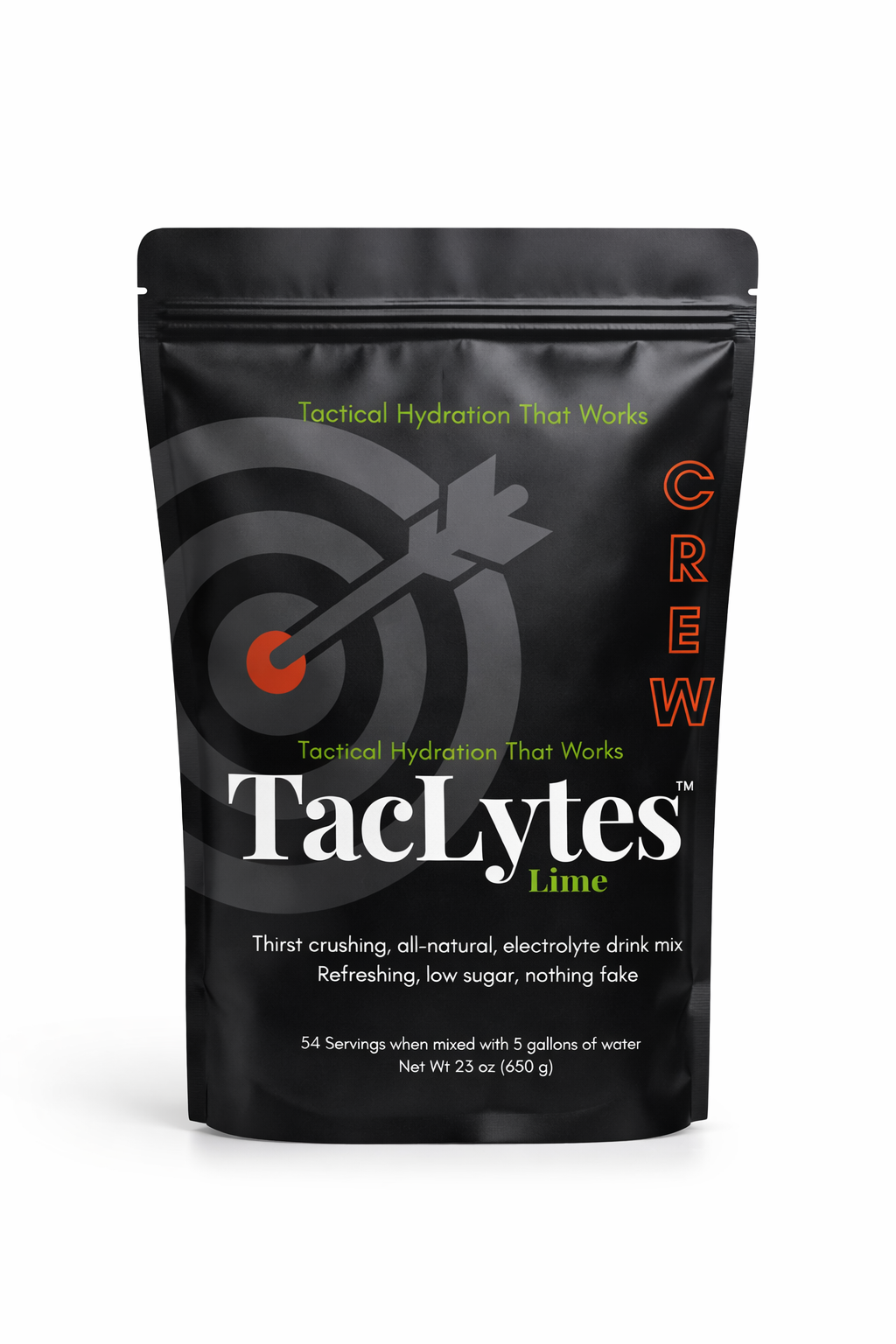 TacLytes lime drink mix package on a white background
